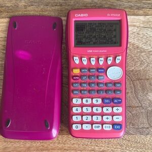 Casio Pink FX-9750GII USB Power Graphic Calculator Works Great!  (no cord)